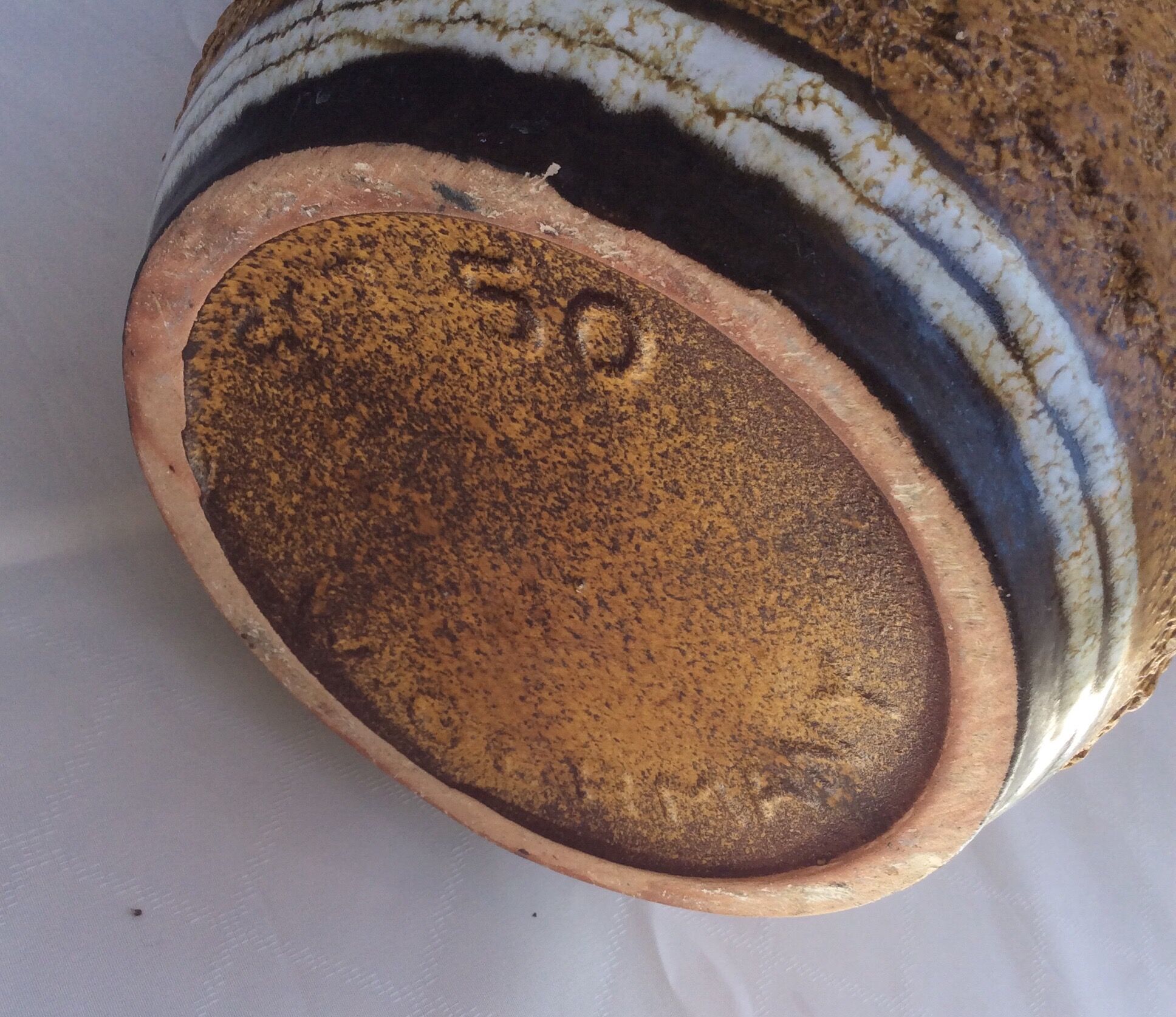 Xxl West Germany ceramic vase, 1960s