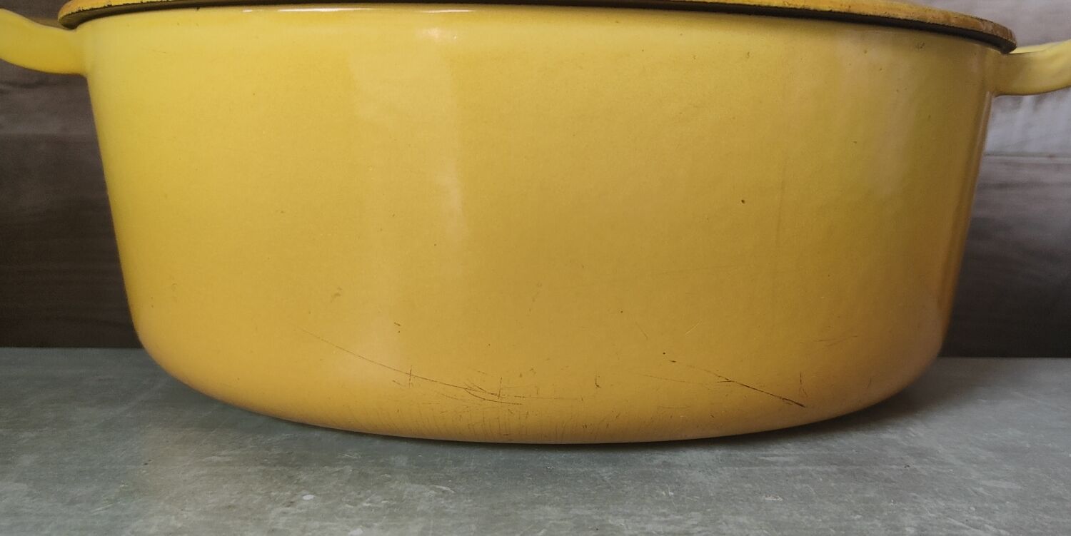 Le Creuset Yellow Oval Casserole