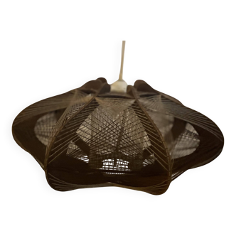 Lampe suspension vintage bois