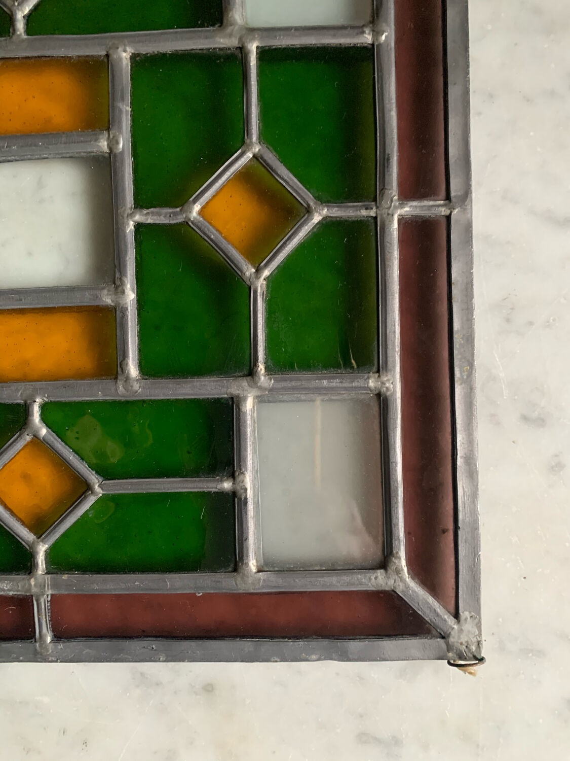 Old stained glass window