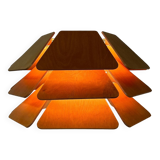 IMPRESSIVE DANISH MODEL 838 PENDANT LAMP BY P&P LJUS AB, 1970s