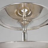 Large antique silver-plated bowl / etagère, France ca. 1900