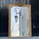 Louis XVI Style Mirror In Stuccoed And Gilded Wood Circa 1880