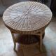Wicker/rattan side table