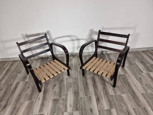 Fauteuils par K. Kozelka & A. Kropacek, Set de 2, 1950s, Set de 2