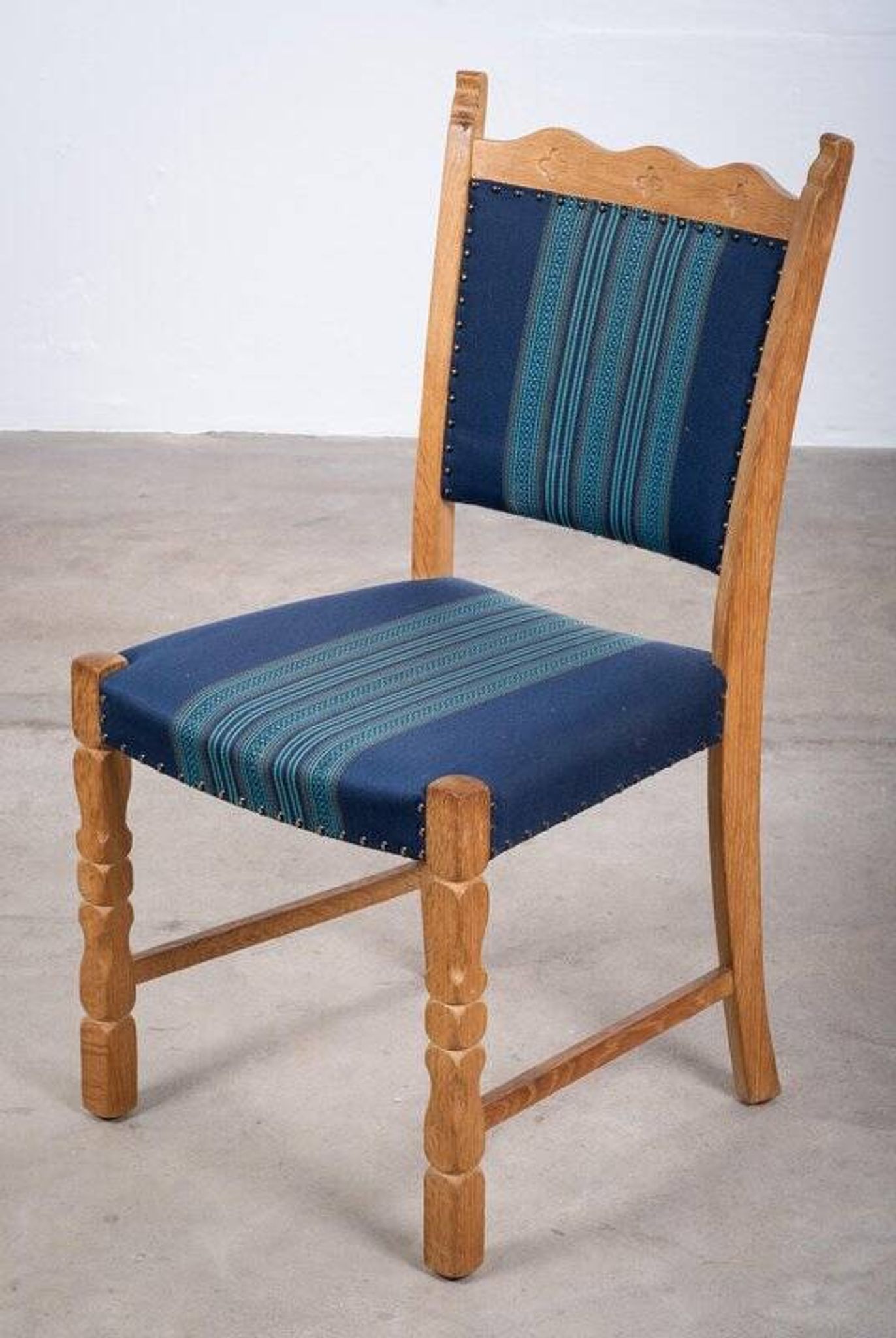 Dining Chairs in Oak by Hennnig Kjærnulf, 1960s, Set of 6