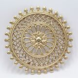 Vintage brass rosette table mat