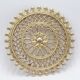 Vintage brass rosette table mat