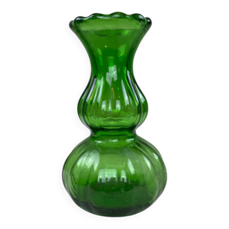 Vintage bottle green vase