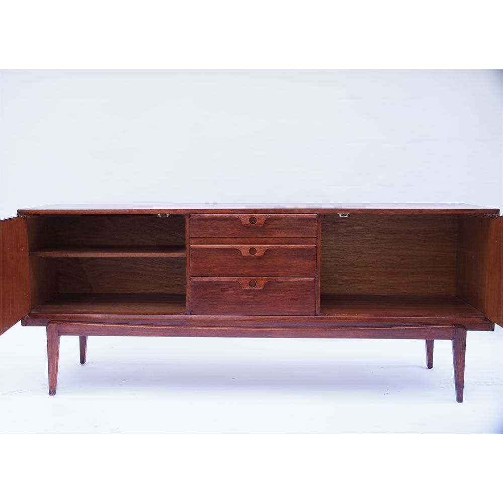 Scandinavian sideboard vintage Sweden compass feet