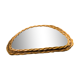 Miroir demi lune rotin vintage