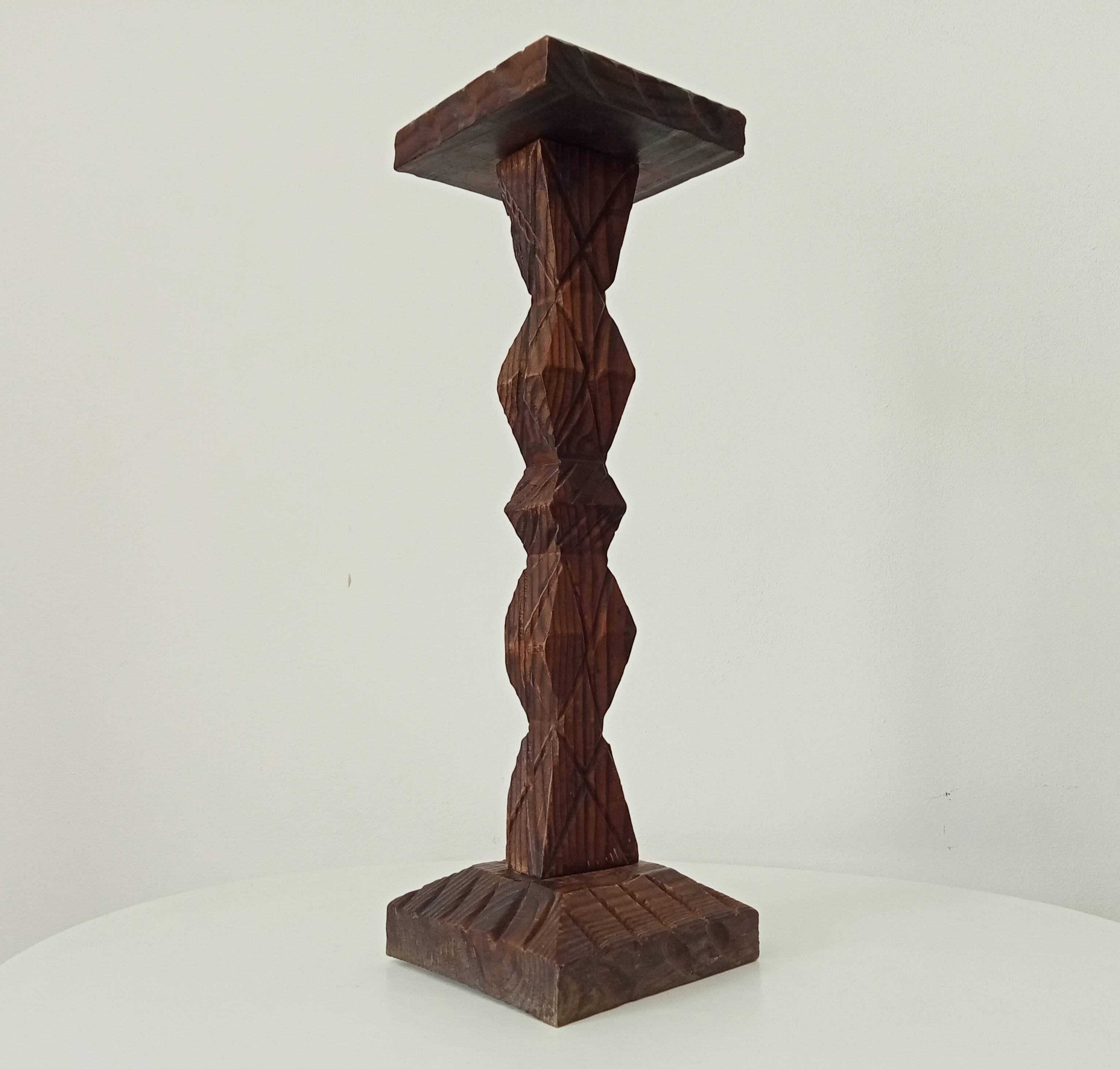 Brutalist standing ashtray from the 50s