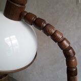 Dutch design wooden floor lamp by Steinhauer