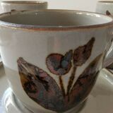 Set of 6 large sandstone cups from the vintage Arnon