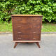 Commode vintage années 50/60 – 4 tiroirs – pieds compas