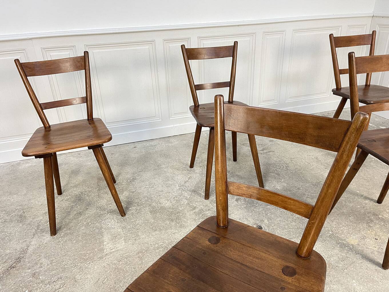5 Schneck chairs from the 1950s