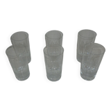 Set of 6 baccarat crystal mugs