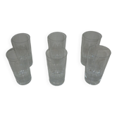 Set of 6 baccarat crystal mugs