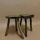 antique art brut stool