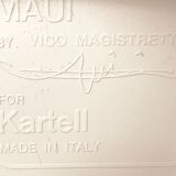 Swivel chair on wheels, design Vico Magistretti,  kartel