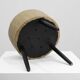 Vintage French Stool in Faux Leather and Wood, 1960