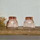 6 vintage Rosaline glasses