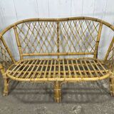 Rattan bench