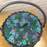 Rattan sewing basket