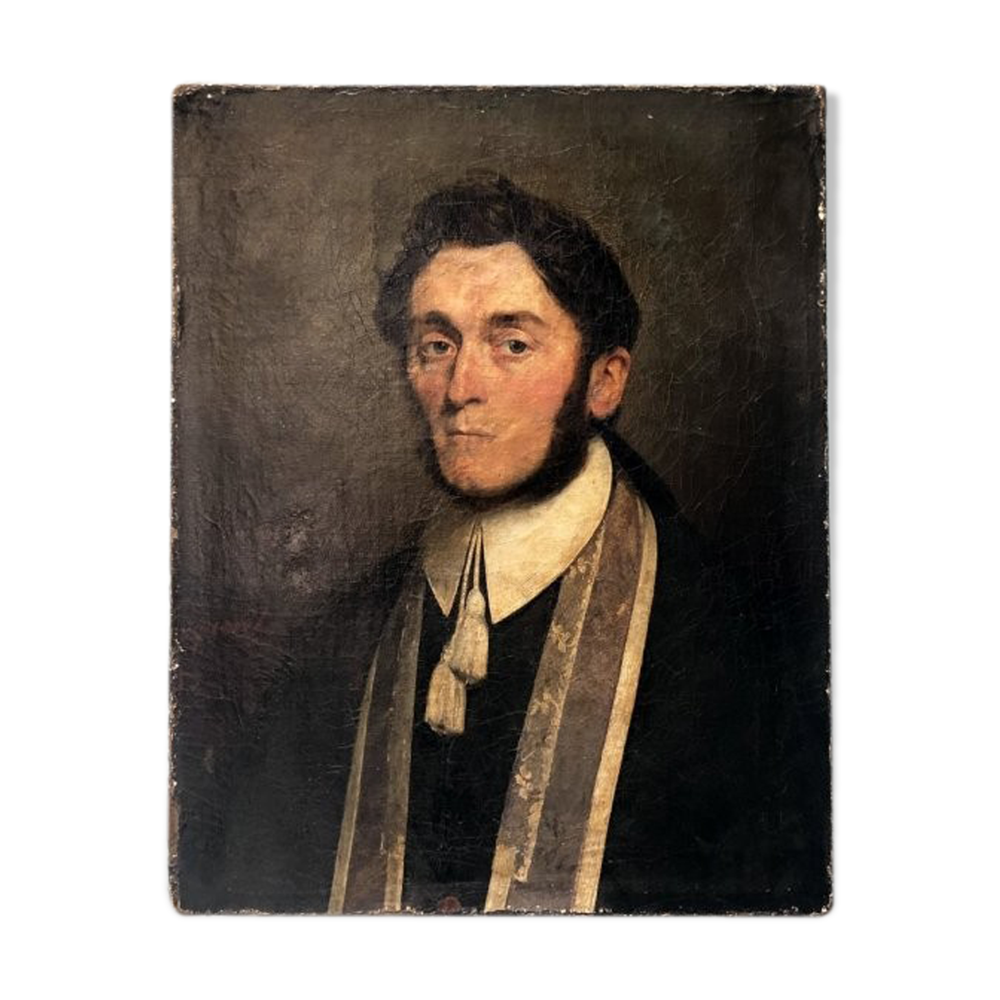 Portrait of notable 1839 signed Coqueret