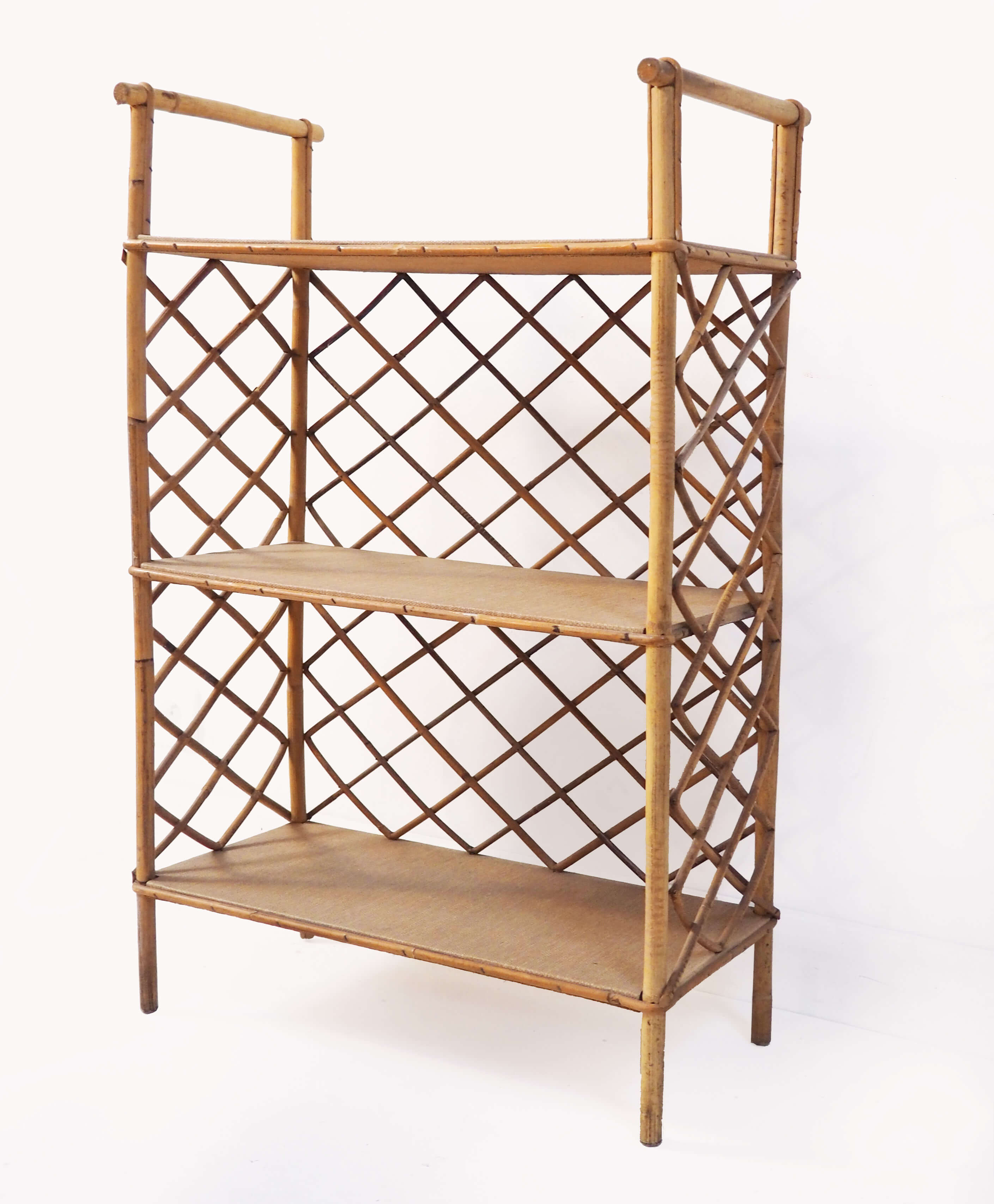 Rattan shelf