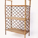 Rattan shelf