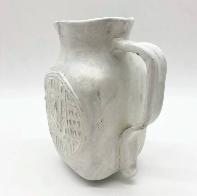 Vallauris glazed ceramic pitcher, 1960s