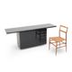 Black lacquered buffet by Giotto Stoppino for Acerbis, 1970s.