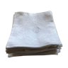 Set of 12 embroidered towels