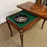 19th century floral marquetry games table
