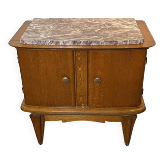 Grande table de chevet plateau marbre