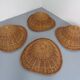 Mid-Century German Bamboo Chairs, 1950s, Set of 4