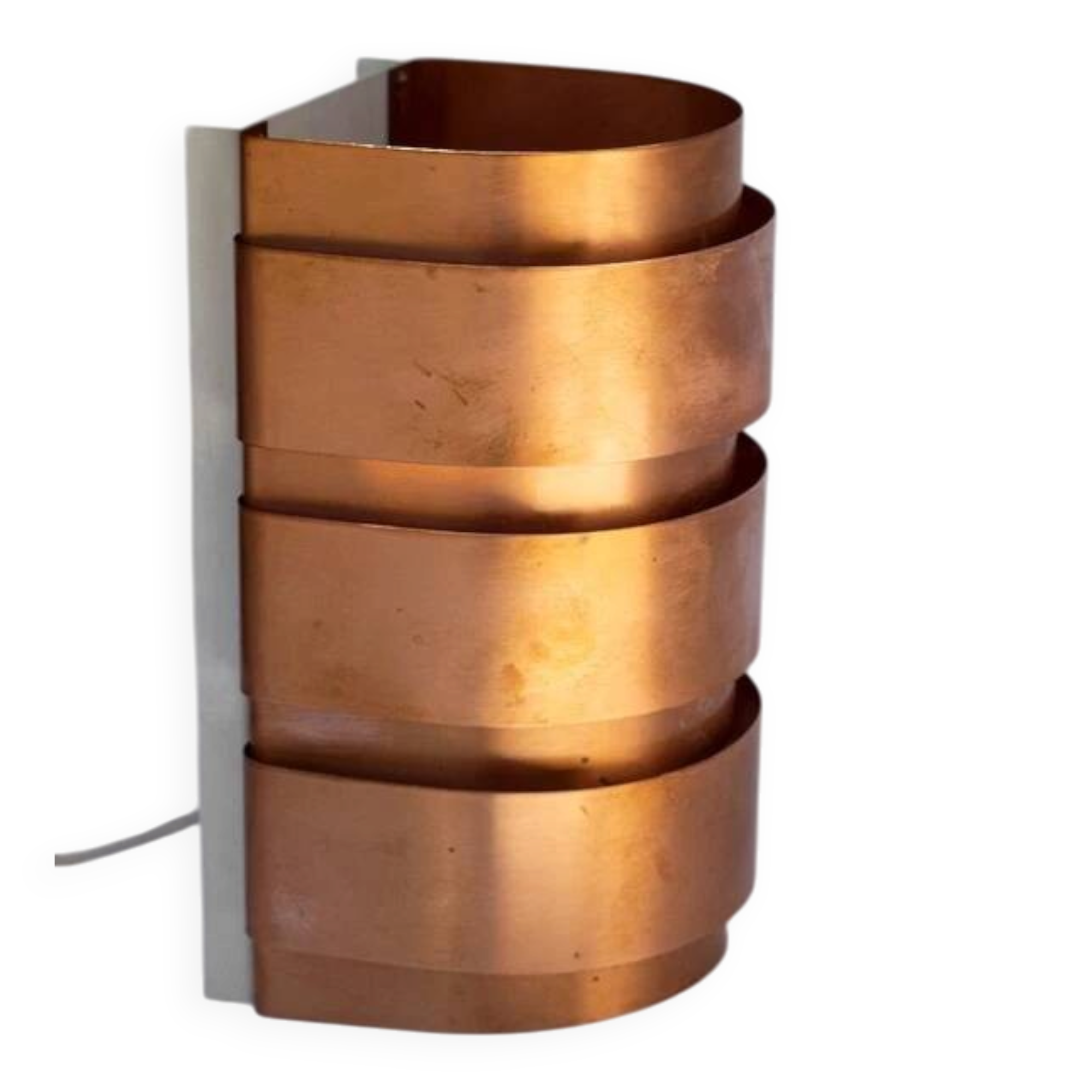 Hans-Agne Jakobsson wall lamp in copper, model V155 - Sweden, 1960s