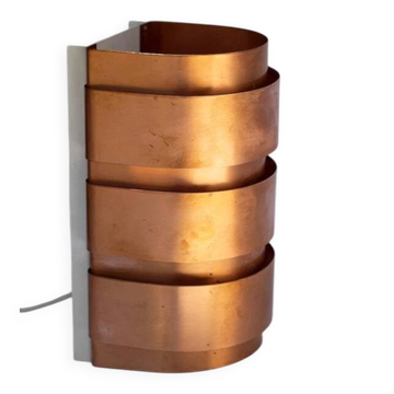 Hans-Agne Jakobsson wall lamp in copper, model V155 - Sweden, 1960s