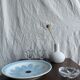 Large fruit bowl, classic French glass dish