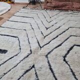 Handmade wool Berber rug 300X200 cm
