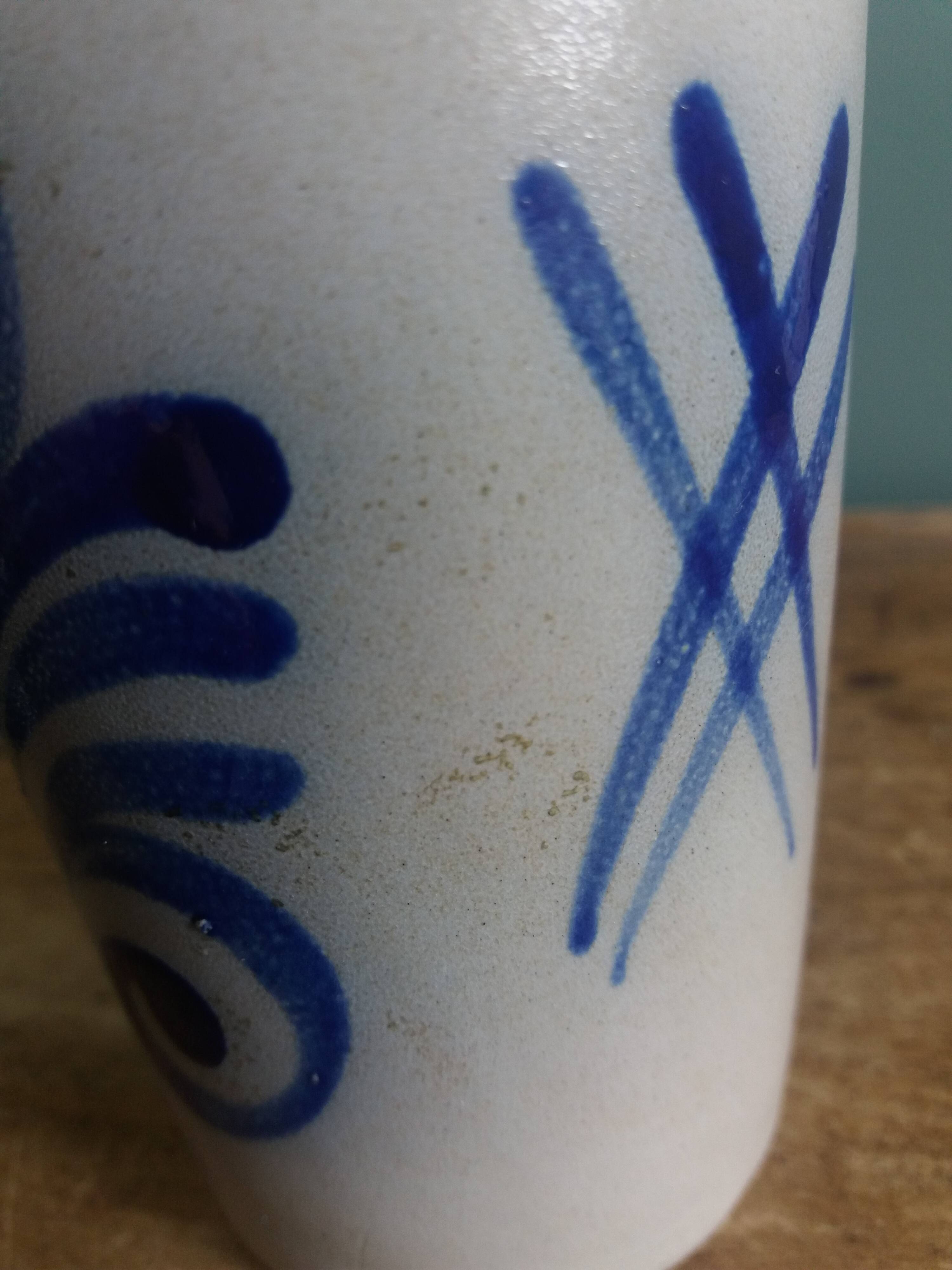 Alsace stoneware tumbler mug glass