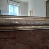 Antique Louis Philippe silvered mirror.