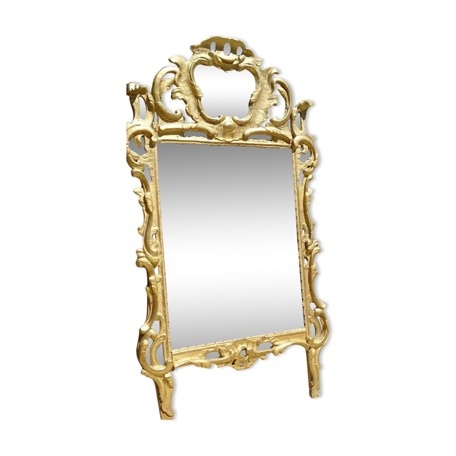 Mirror Louis XV wood Golden parecloses
