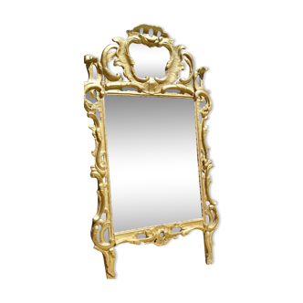 Mirror Louis XV wood Golden parecloses