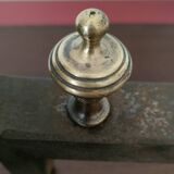 Pair of Louis-Philippe andirons with Caryatids - Bronze, cast iron - 19th century