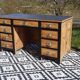 Vintage pine desk, restored