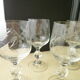 Set de 6 verres à vin en verre meulé