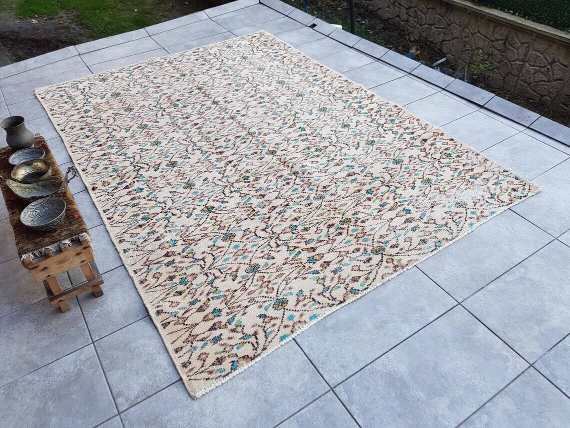 Turkish Vintage Handmade Area Rug sku v332