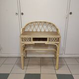 Wicker / rattan desk from the 60s / 70s